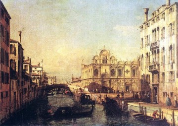 Die Scuola von San Marco Bernardo Bell Klassische Venedig Ölgemälde